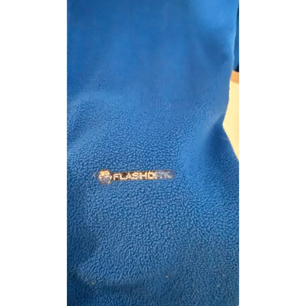 The‎ North Face Mens Fleece 1/2 Zip Pullover Jacket Blue Gray Logo Size L